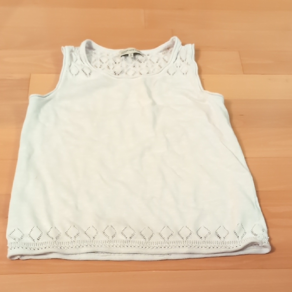 Jones New York White Sleeveless Top
